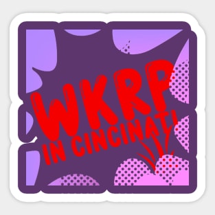 WKRP PURPLE Sticker